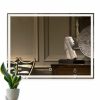 kml019_1 Rectangle Bathroom Mirror With Light