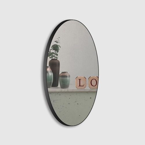 Round metal mirror