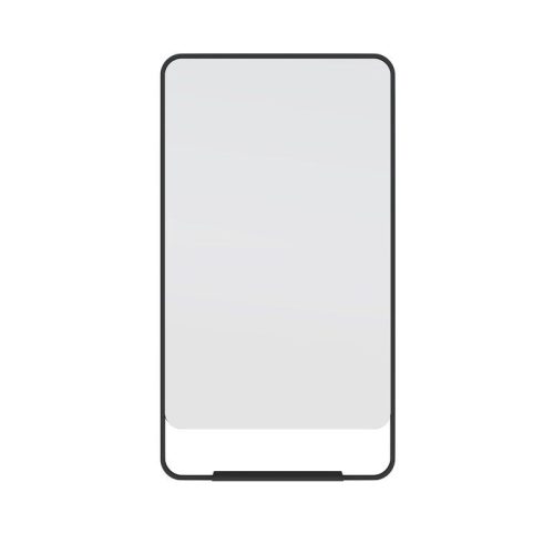 Black Metal Mirror With Storage