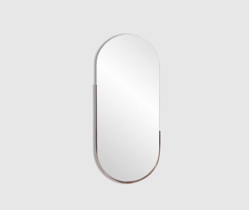 Pill Shape Metal Frame Mirror