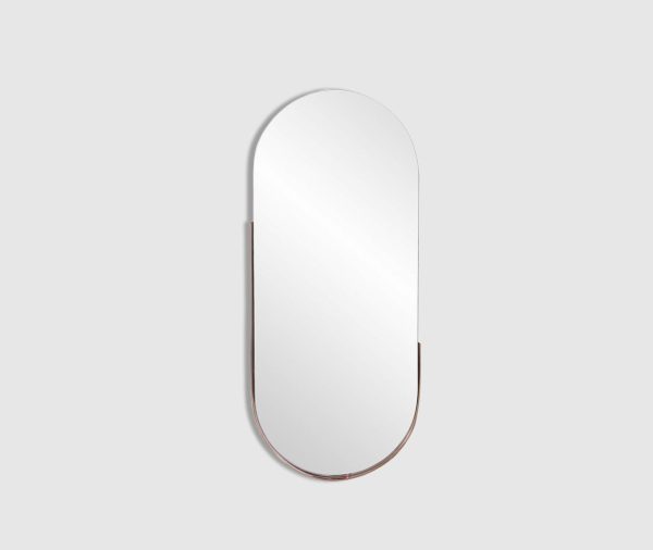Pill Shape Metal Frame Mirror