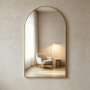 Slim Arched Bathroom Mirror