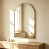 Slim Arched Bathroom Mirror