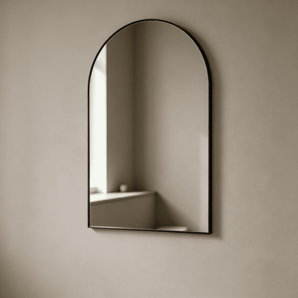 Slim Arched Bathroom Mirror