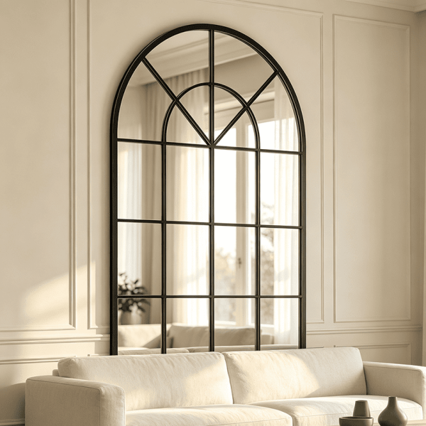 Arched Window Pane Mirror Arched Window Pane Wall Mirror