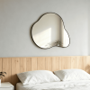 Asymmetrical Wall Mirror Cloud Shaped Metal Wall Mirror