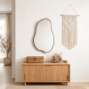 Asymmetrical bathroom Wall Mirror Organic Freeform Metal Wall Mirror