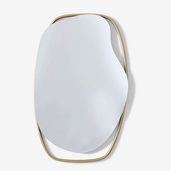 Asymmetrical Floating Frame Wall Mirror