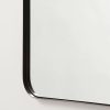 Rounded Rectangular Metal Bathroom Mirror