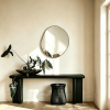 Black Wall Mirror Organic Irregular Wall Mirror
