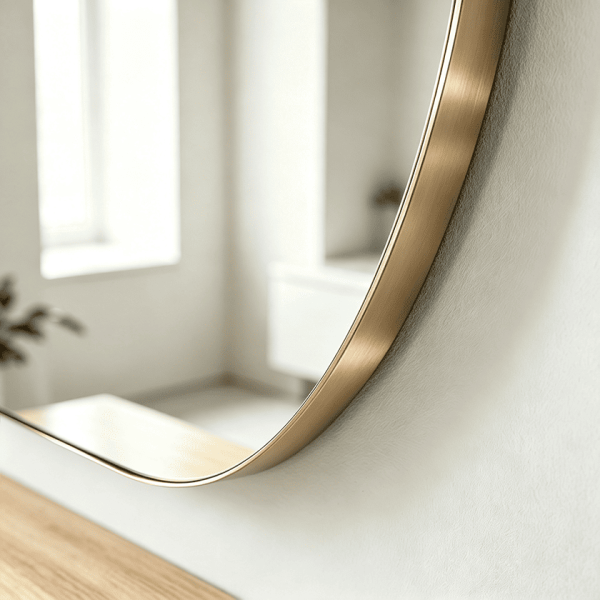 Organic Metal Framed Wall Mirror