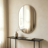 Vertical Pill Shaped Wall Mirror
