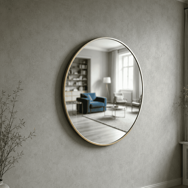 Circular Wall Mirror Classic Round Stainless Steel Mirror
