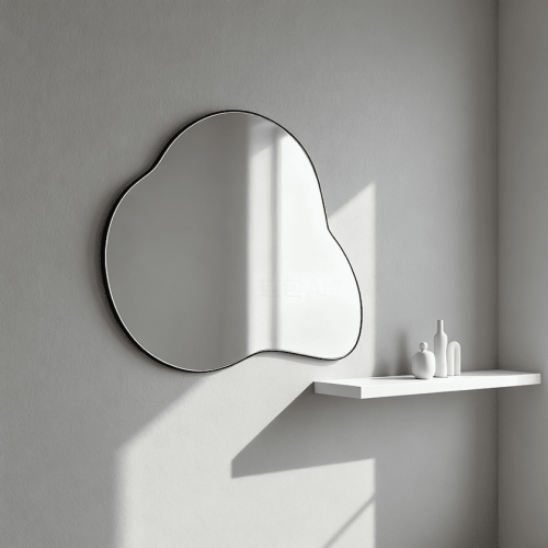 Cloud Shape Metal Framed Mirror Cloud Shaped Metal Wall Mirror