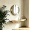 Decorative Framed Round Wall Mirror Round Mirror with Mirrored Frame