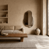 Decorative livingroom Wall Mirror Organic Freeform Metal Wall Mirror