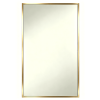 Flat Frame Mirror Classic Rectangular Metal Frame Mirror