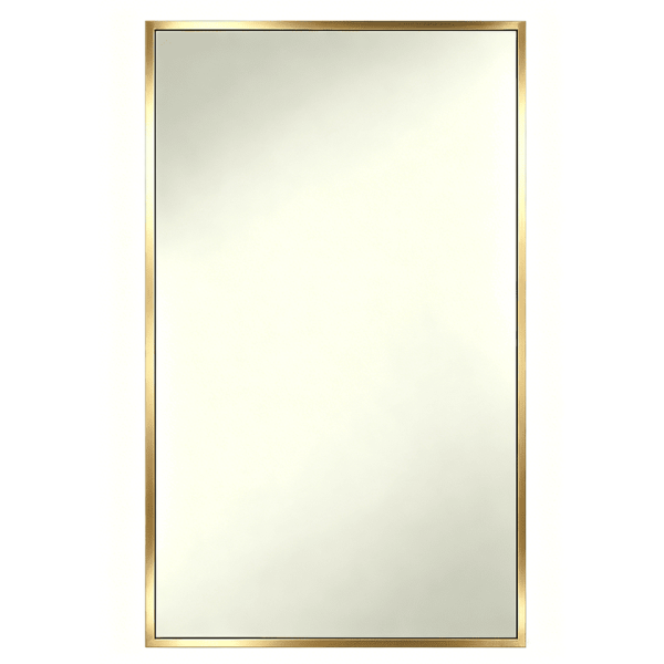 Flat Frame Mirror Classic Rectangular Metal Frame Mirror
