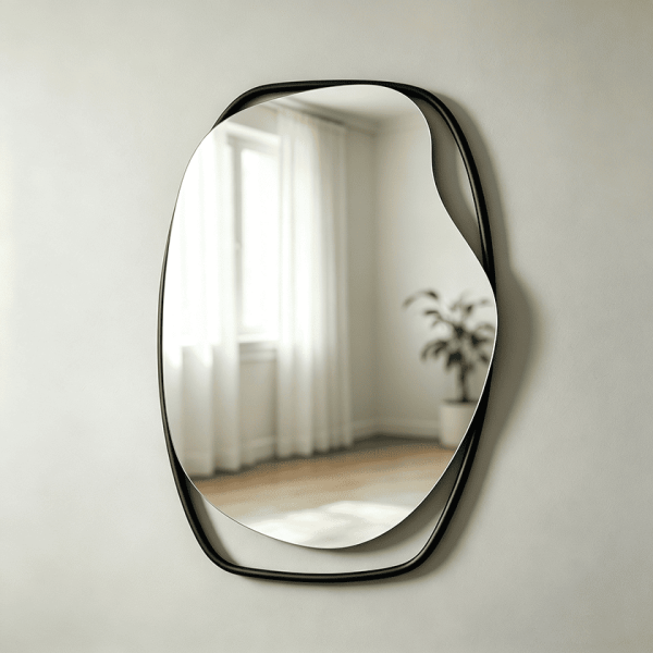 Asymmetrical Floating Frame Wall Mirror