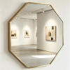 Classic Octagon Metal Frame Mirror