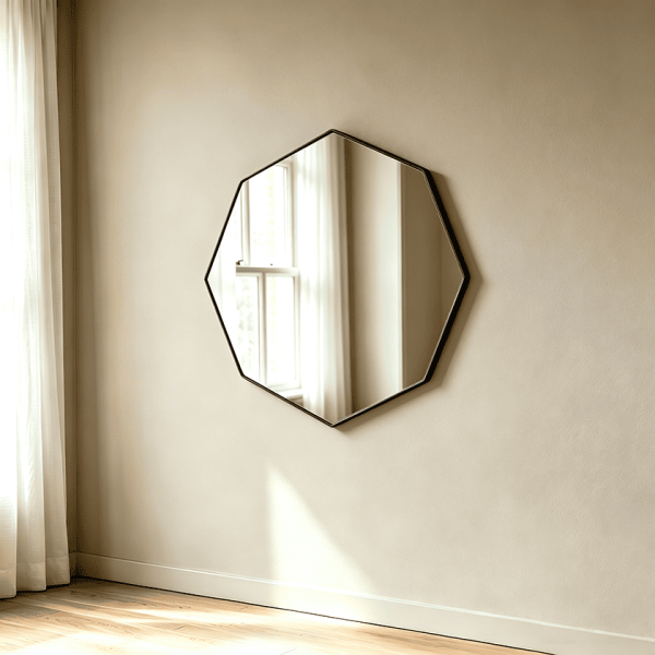 Modern Octagon Wall Mirror
