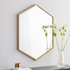 Classic Metal Hexagon Wall Mirror