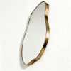Gold Metal Framed Mirror Organic Freeform Metal Wall Mirror