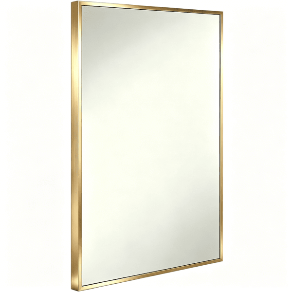 Gold Rectangular Mirror Classic Rectangular Metal Frame Mirror