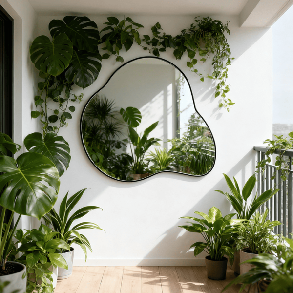 Irregular Decorative Mirror Cloud Shaped Metal Wall Mirror