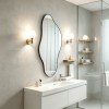 Irregular Mirror Asymmetrical Metal Wall Mirror
