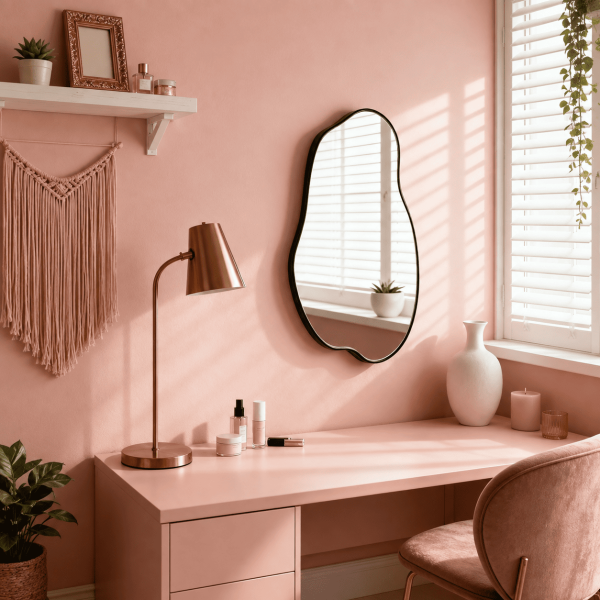 Irregular Shaped desktop Mirror Organic Freeform Metal Wall Mirror