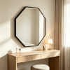 Classic Octagon Metal Frame Mirror