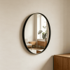 Recessed Frame Round Mirror