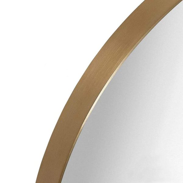 Recessed Frame Round Mirror