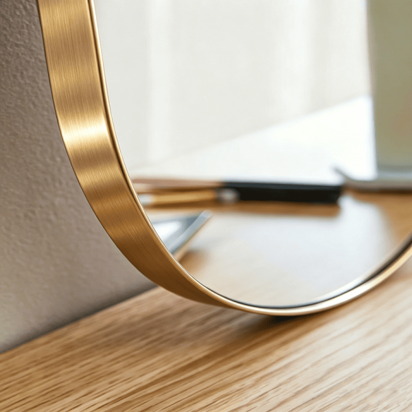 Mirror Metal Framed Asymmetrical Metal Wall Mirror