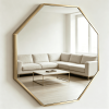 Classic Octagon Metal Frame Mirror