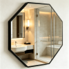 Classic Octagon Metal Frame Mirror