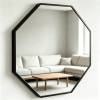 Classic Octagon Metal Frame Mirror