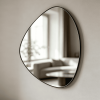 Pebble Wall Mirror Pebble Shaped Metal Wall Mirror