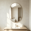 Vertical Pill Shaped Wall Mirror