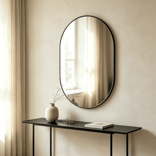 Pill Shaped Wall Mirror Vertical Pill Shaped Wall Mirror