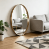 Recessed Frame Round Mirror