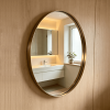 Recessed Frame Round Mirror