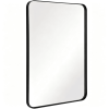 Rounded Rectangular Metal Bathroom Mirror