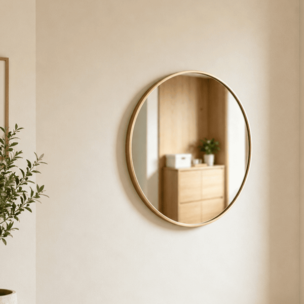 Round Stainless Steel Mirror Classic Round Stainless Steel Mirror