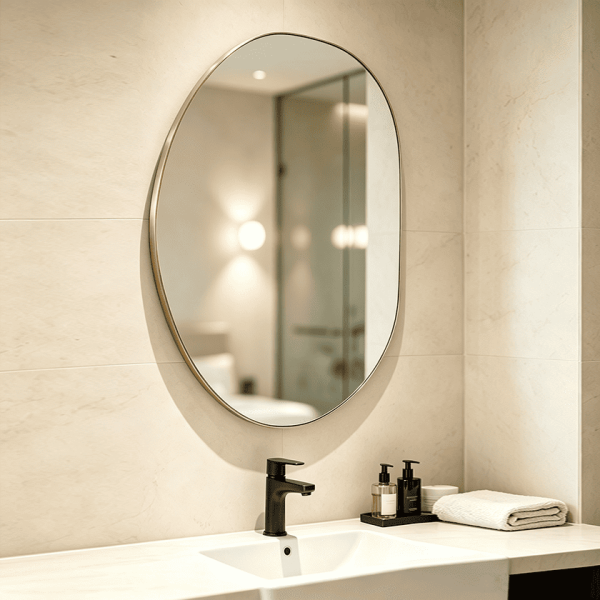 Organic Irregular Bathroom Mirror