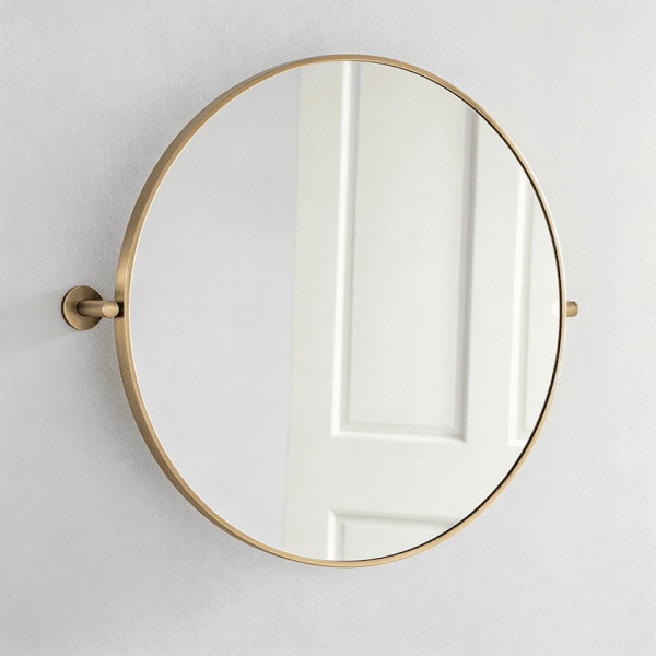 adjustable tilting round mirror Round Adjustable Pivot Mirror