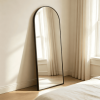 Arched Metal Floor Mirror