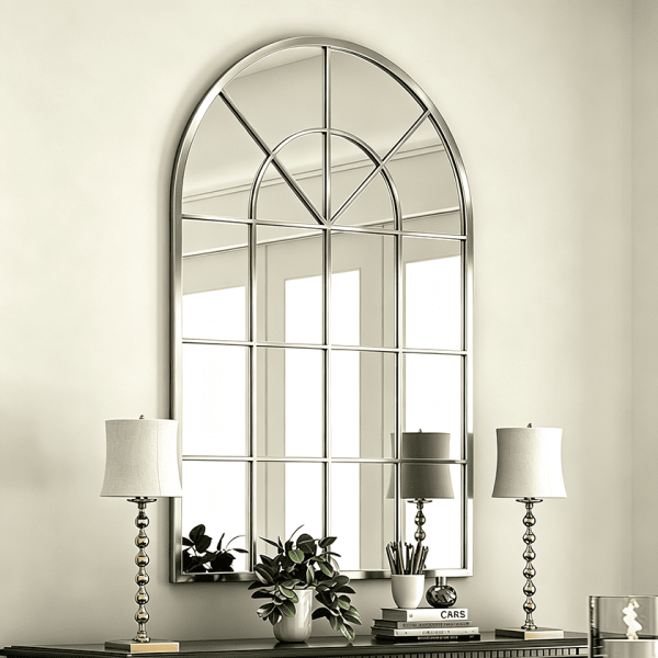 arch window mirror Arched Window Pane Wall Mirror