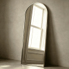 Arched Metal Floor Mirror